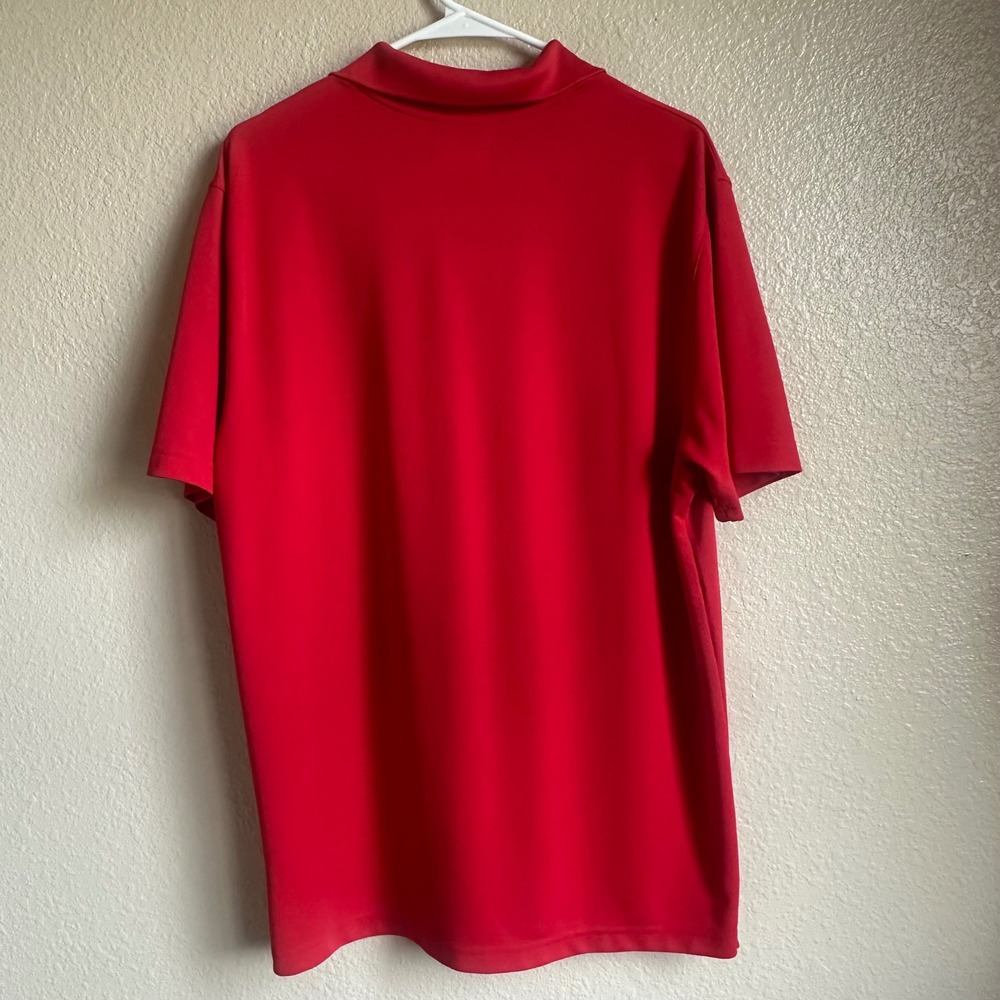 Under Armour Golf Polo HeatGear Loose Short Sleeve Red Shirt Mens Size Large - Picture 2 of 10